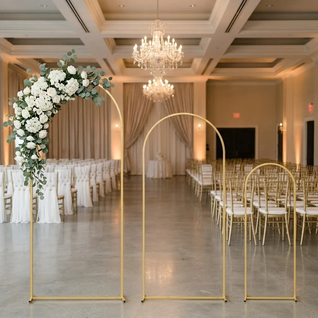 Arche Mariage Dorée Design Luxueux