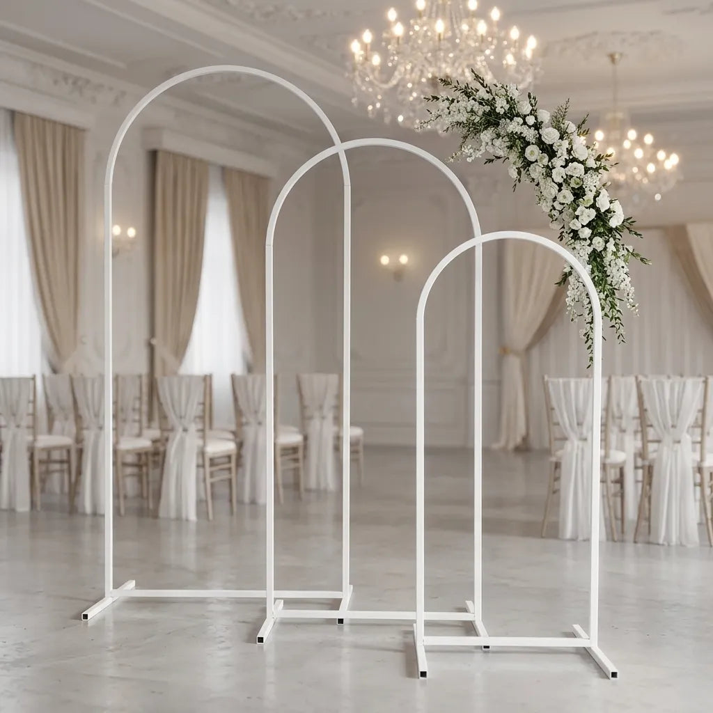 Arche Mariage Minimaliste Blanc