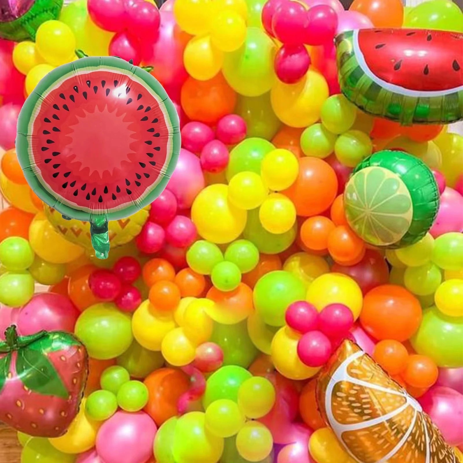 Arche de Ballons Fruits Colorés Pratique