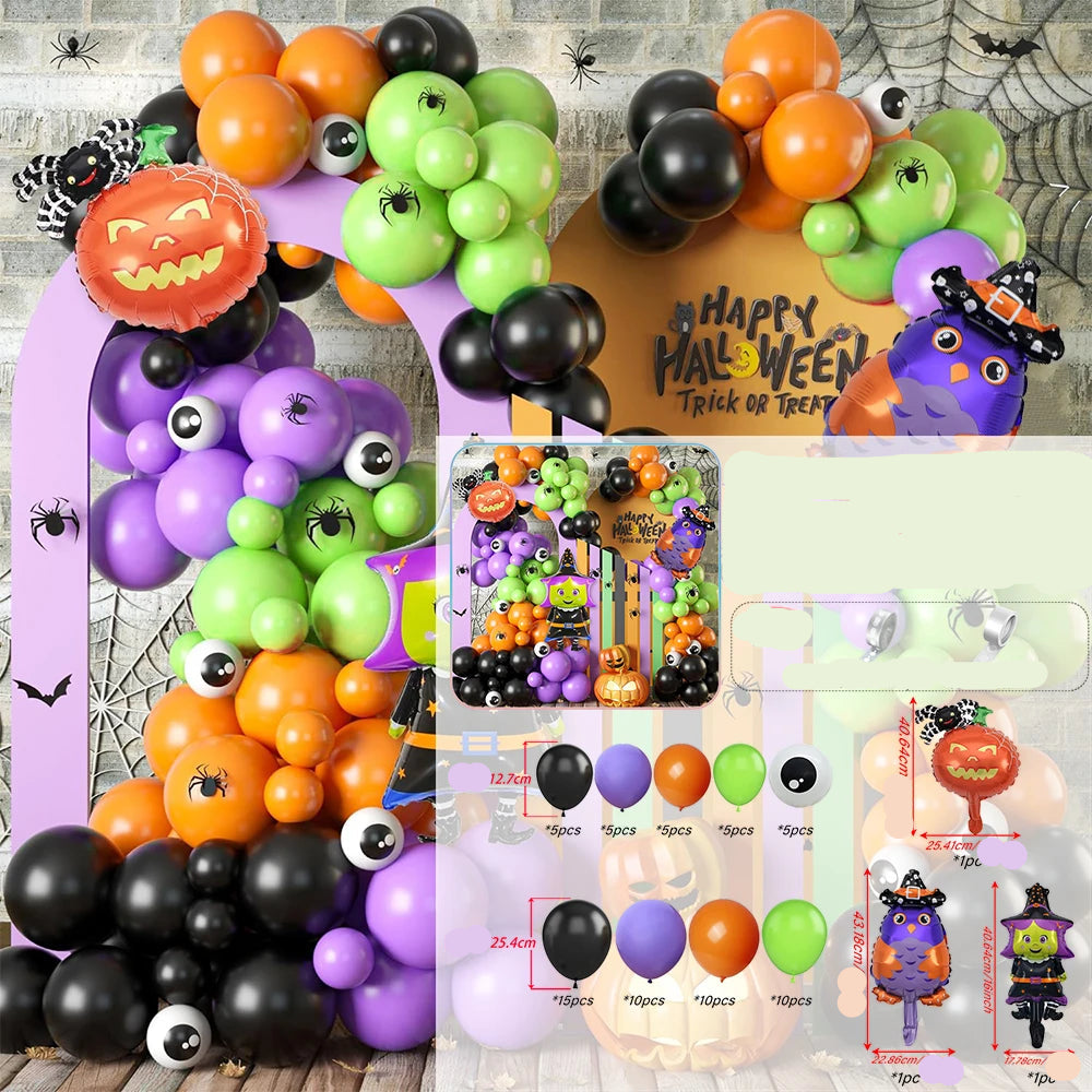 Arche de Ballons Halloween Colorés Originale