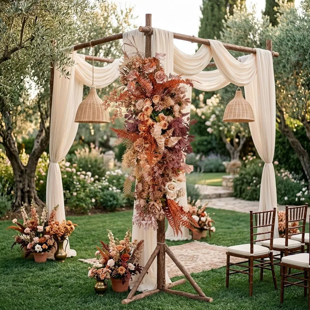 Arrangement Floral Boho Arche Mariage Unique