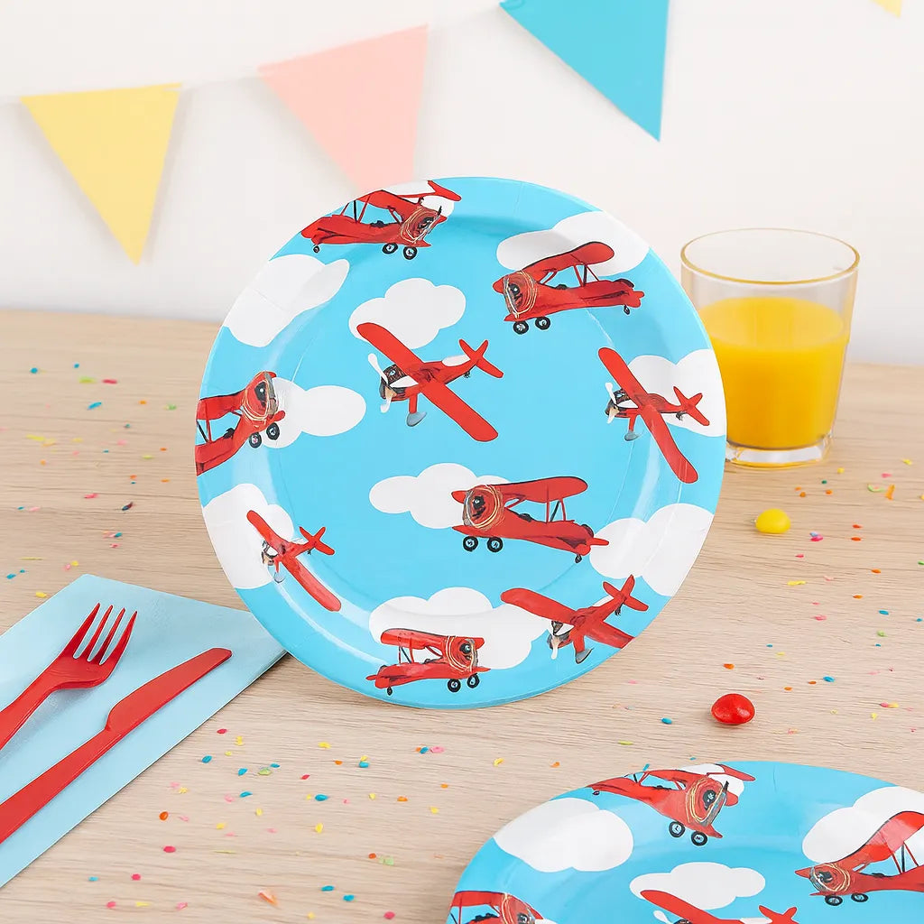 Assiette Anniversaire Avions