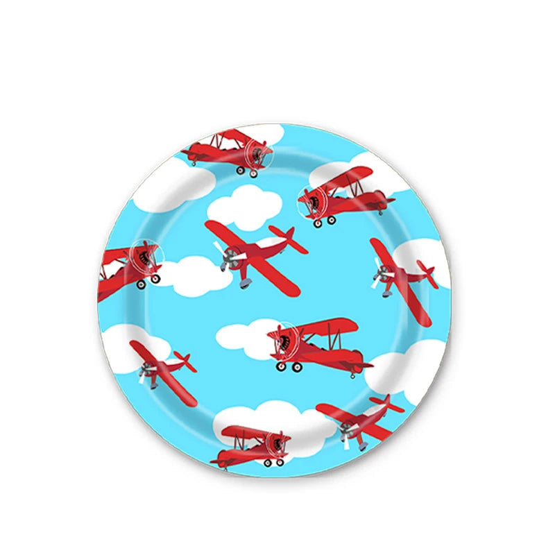 Assiette Anniversaire Avions Original