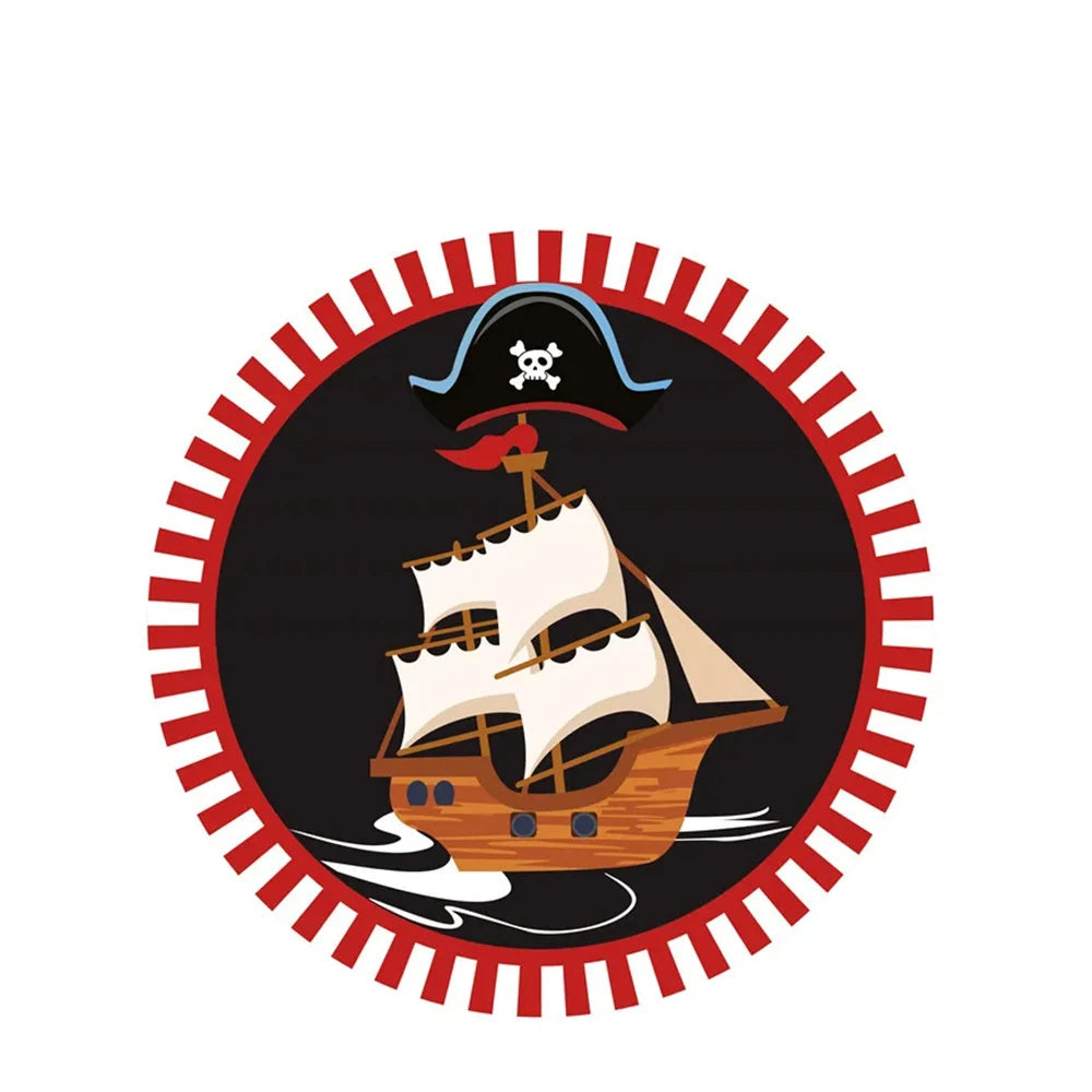 Assiette Anniversaire Bateau Pirate