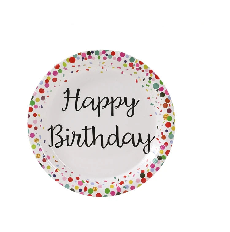 Assiette Anniversaire Festive Design