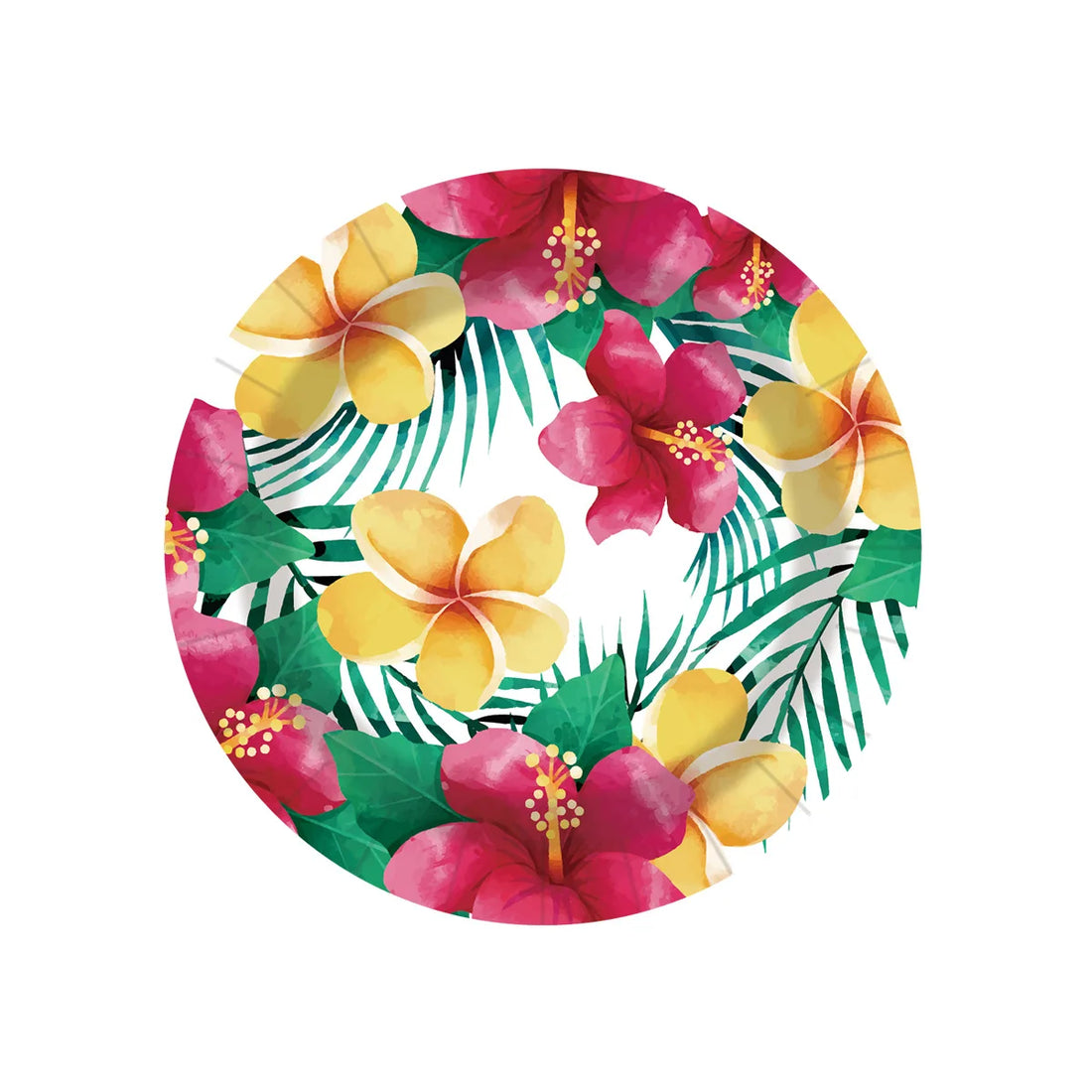 Assiette Anniversaire Hibiscus 