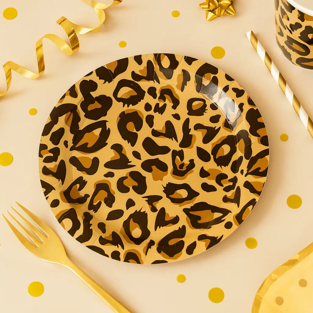 Assiette Anniversaire Léopard