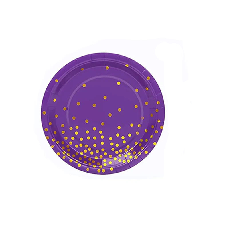 Assiette Anniversaire Violette