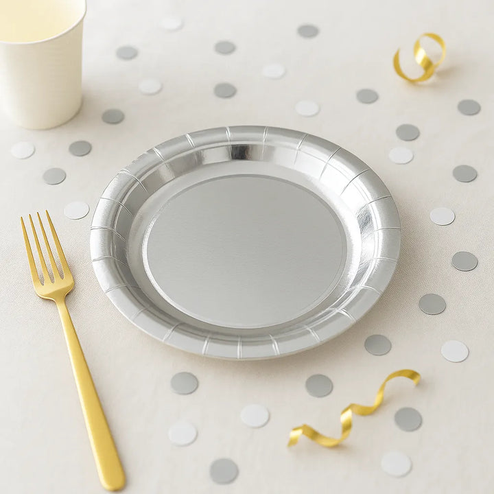 Assiette Argentée Jetable