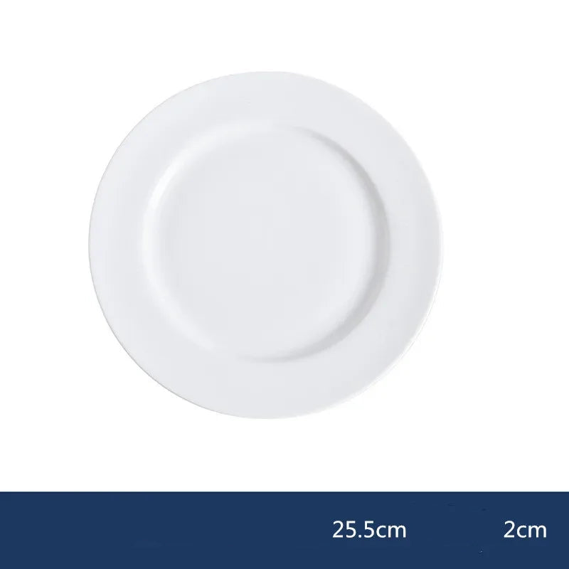 Assiette Blanche Mariage en Céramique Classe