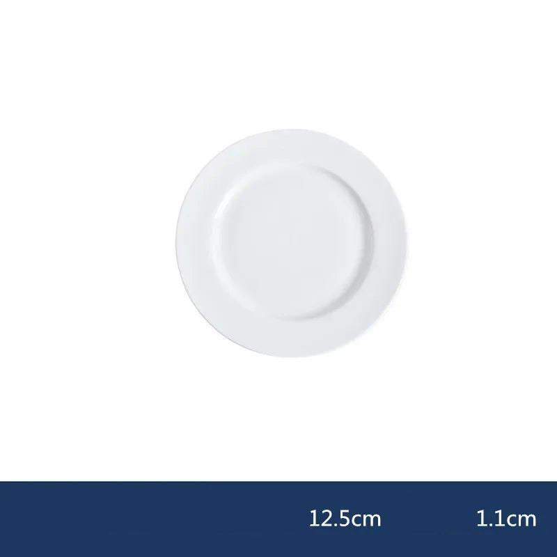 Assiette Blanche Mariage en Céramique Originale