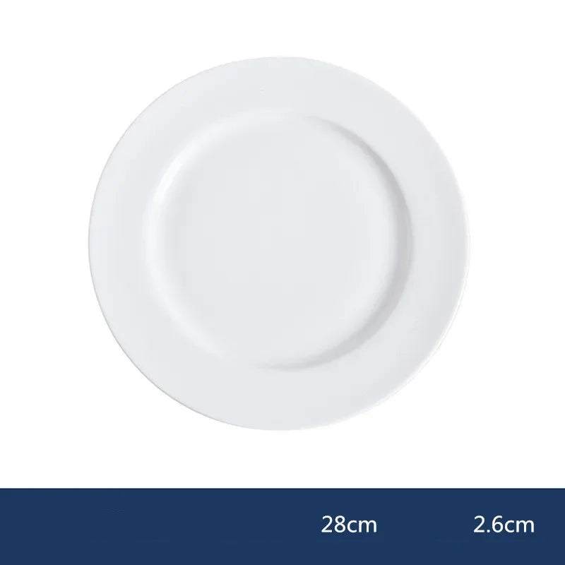 Assiette Blanche Mariage en Céramique Unique