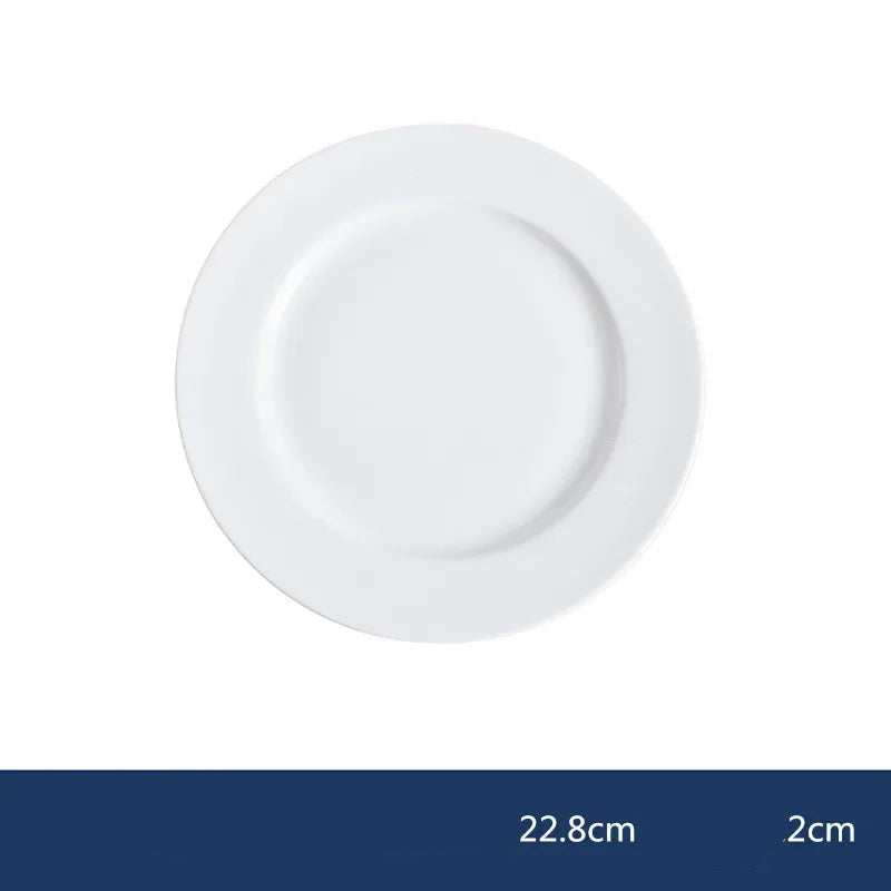 Assiette Blanche Mariage en Céramique de Qualité