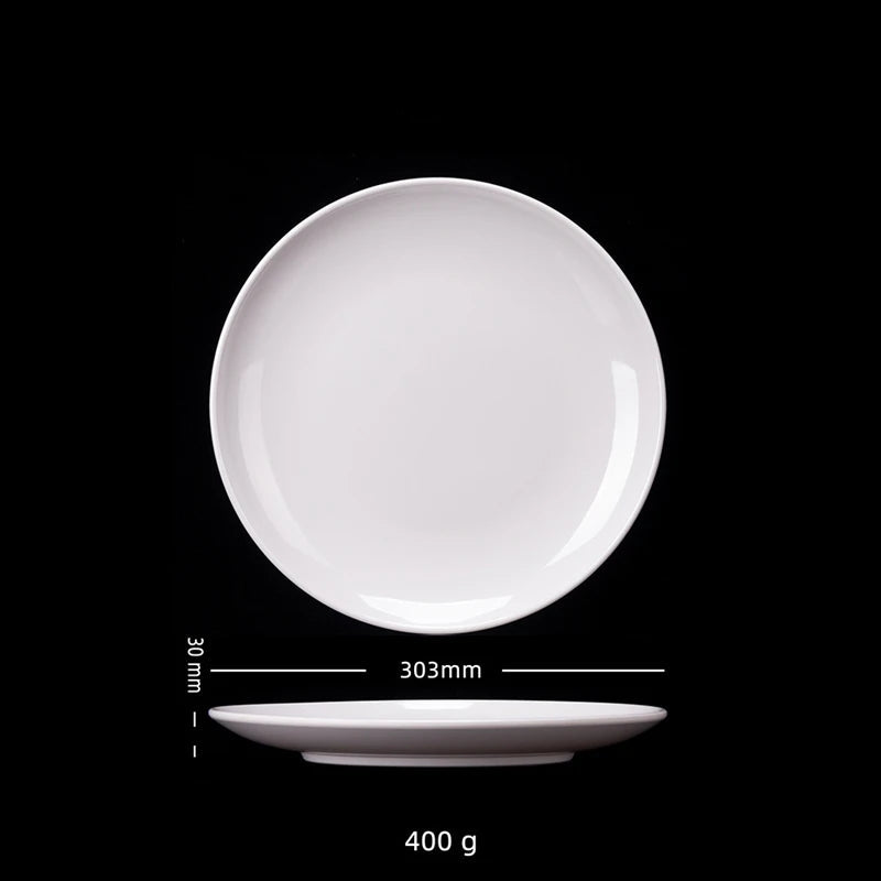 Assiette Blanche en Mélamine de Qualité Unique