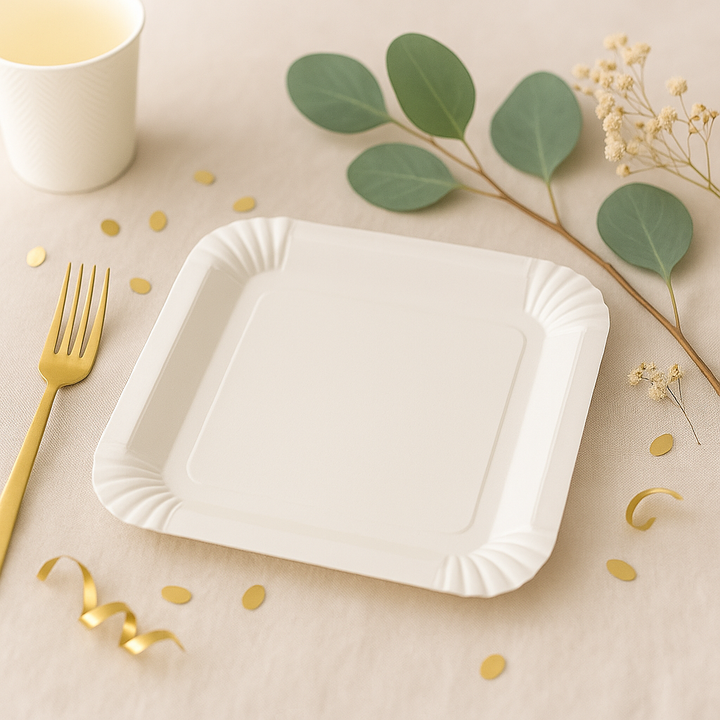 Assiette Carrée Jetable