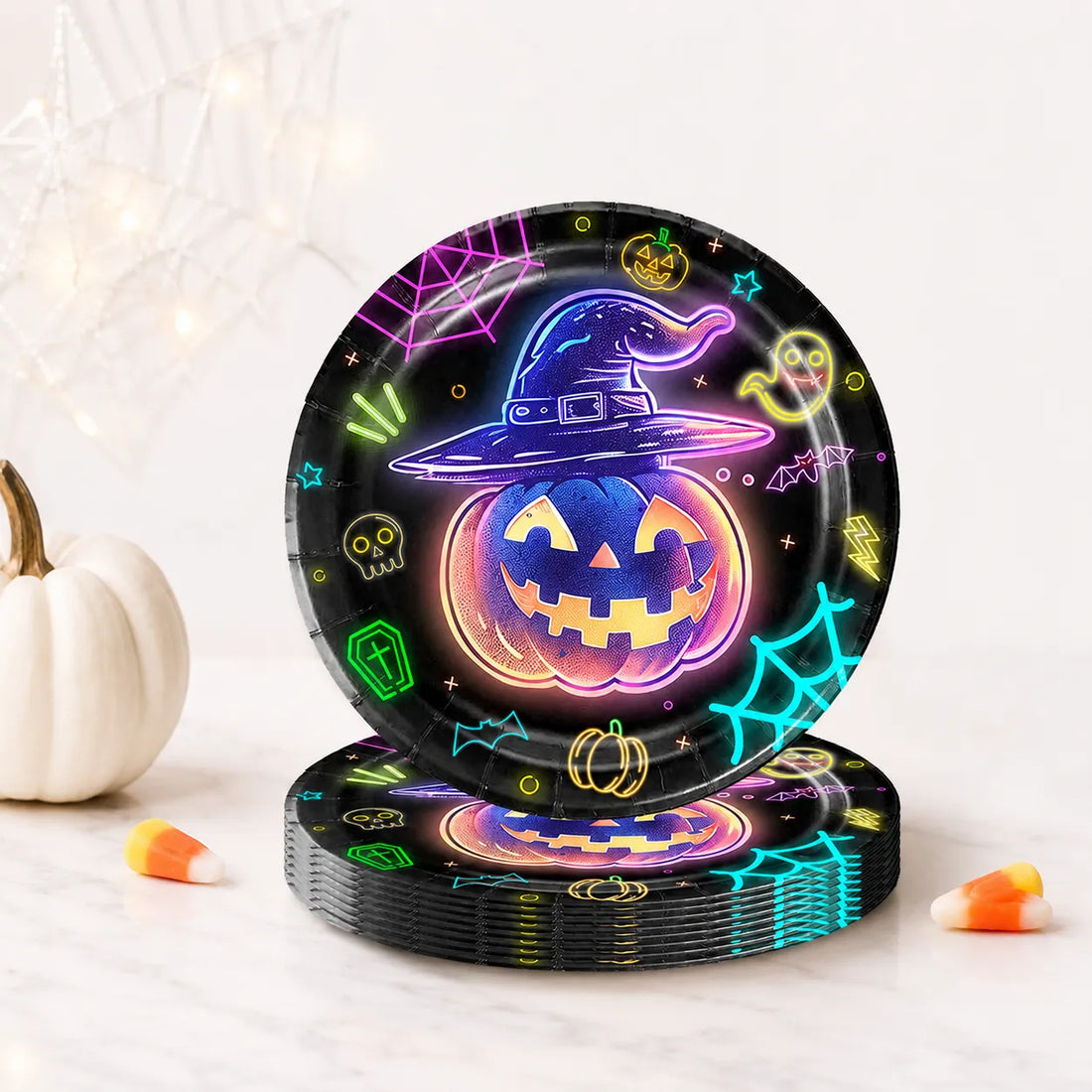 Assiette Citrouille Halloween Design Originale