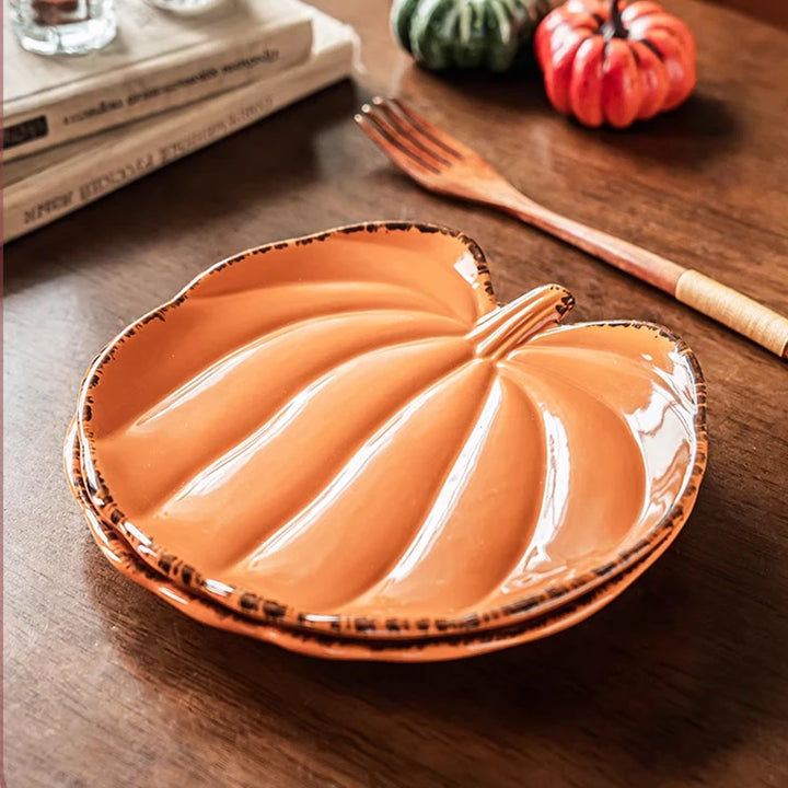 Assiette Citrouille Orange