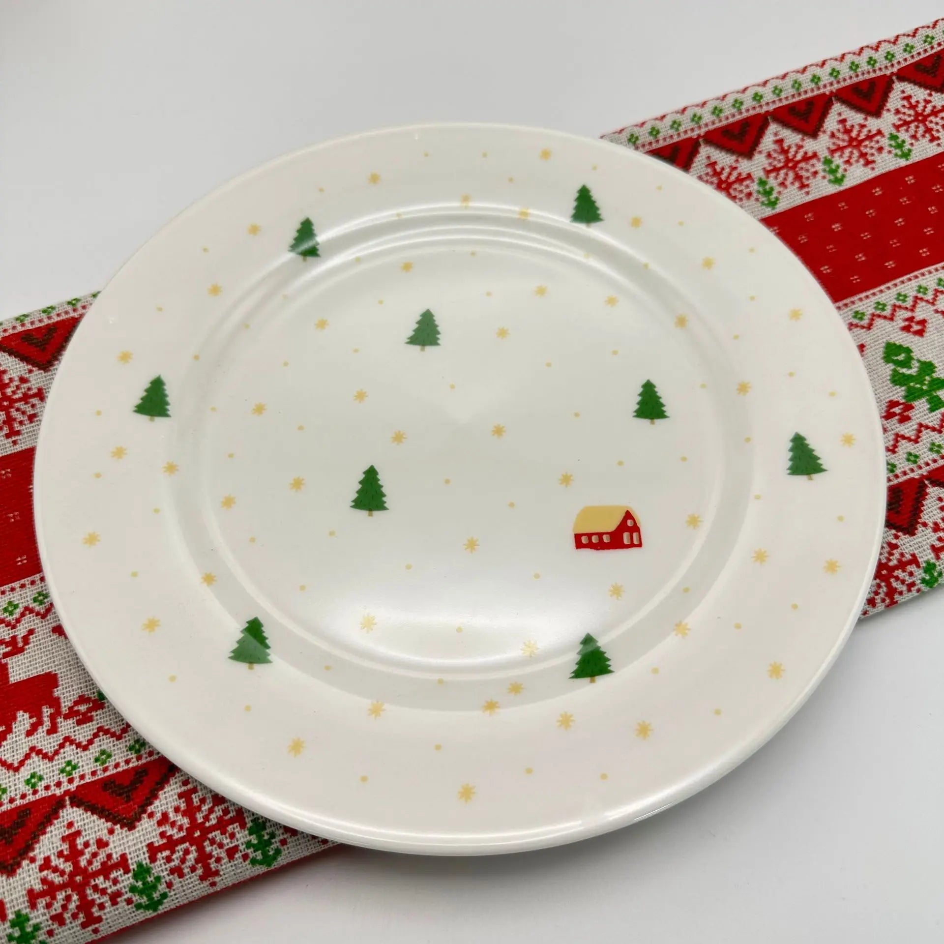 Assiette De Noël Sapin Minimaliste