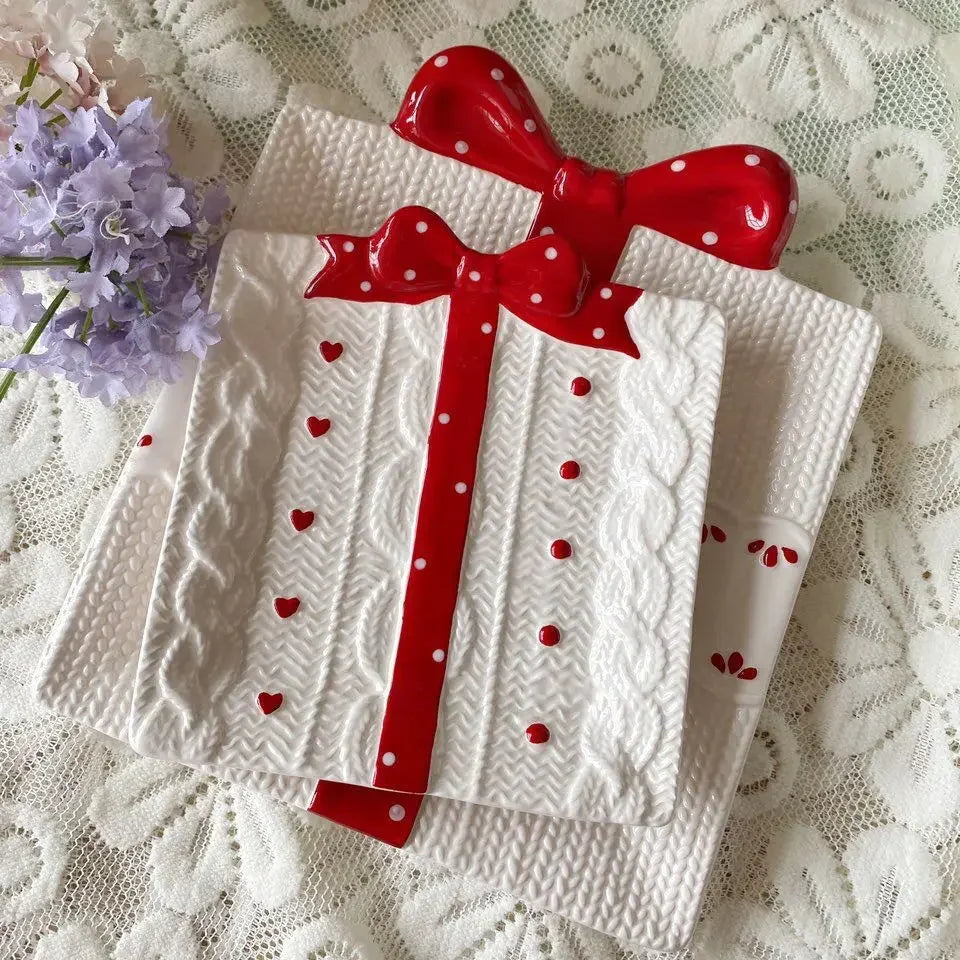 Assiette À Dessert Motif Cadeau stylé