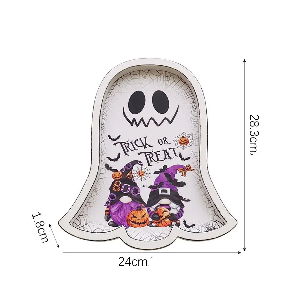 Assiette Fantôme en Bois Unique0