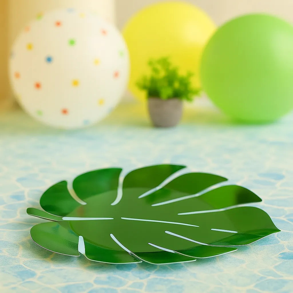 Assiette Feuille Tropicale