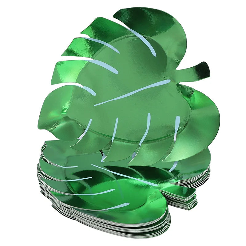 Assiette Feuille Tropicale Pratique