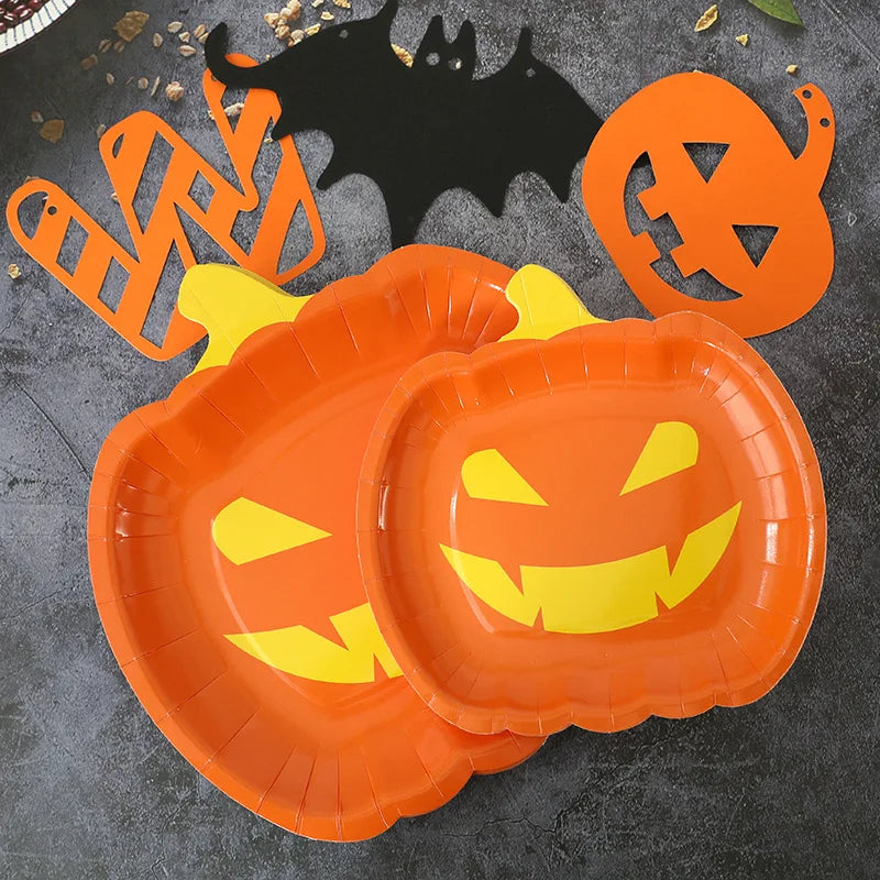 Assiette Halloween Citrouille