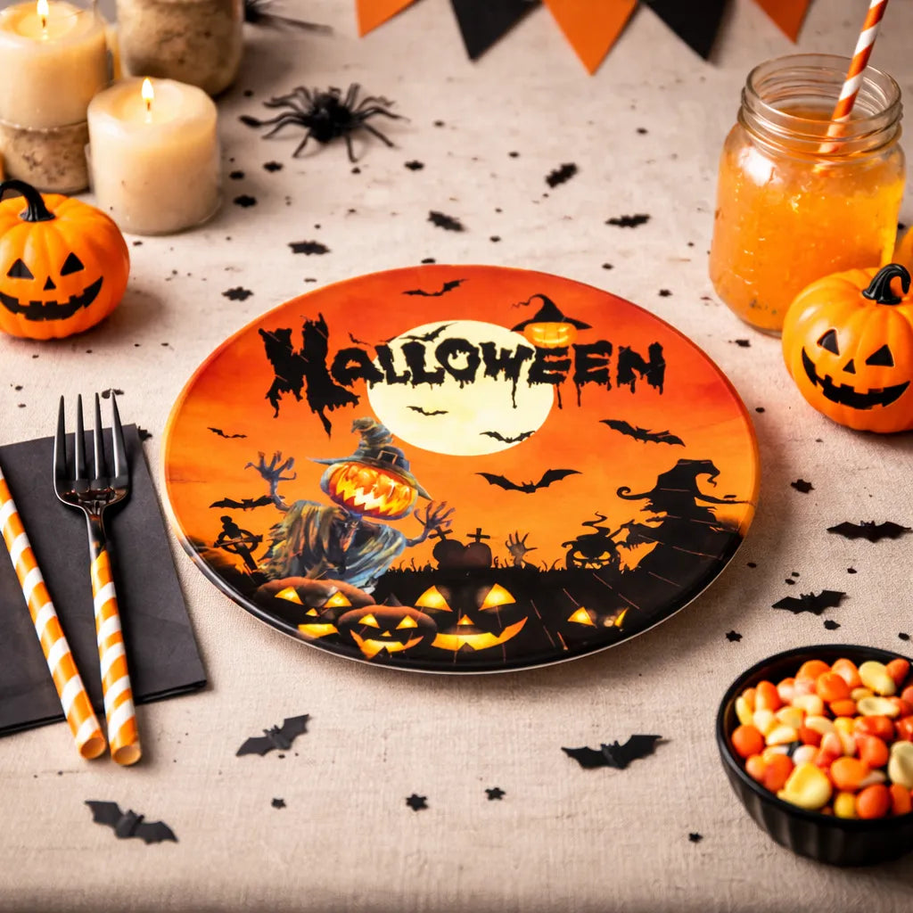 Assiette Halloween Effrayante