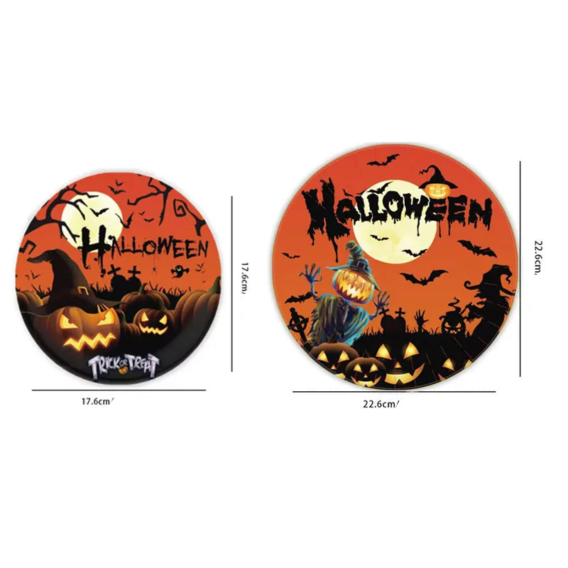 Assiette Halloween Effrayante Pratique