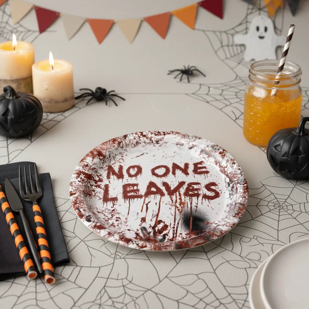 Assiette Halloween Ensanglantée