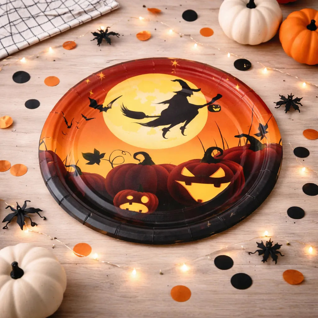 Assiette Halloween Sorcière