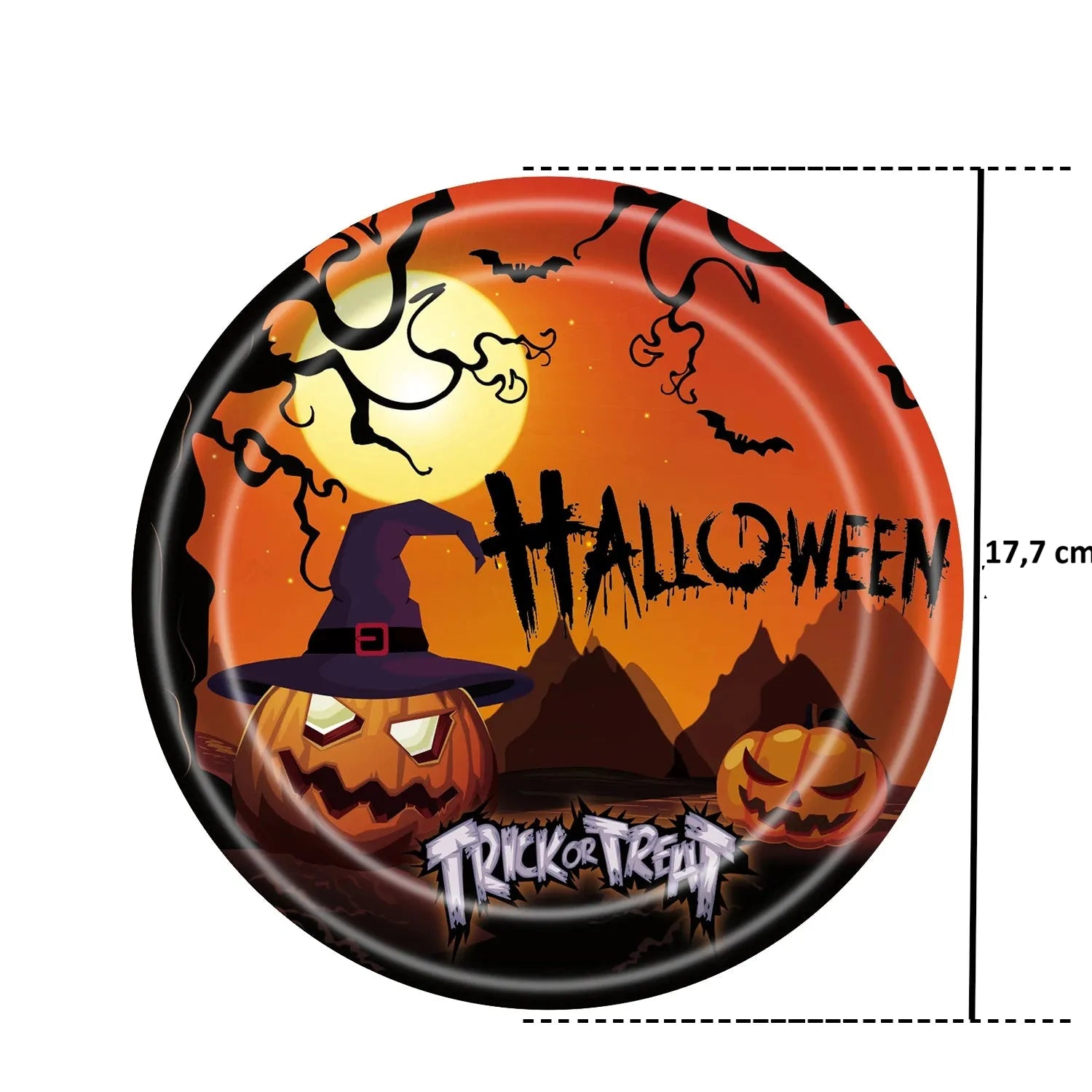 Assiette Halloween Terrifiante Pratique