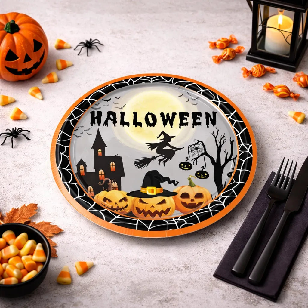 Assiette Halloween en Carton