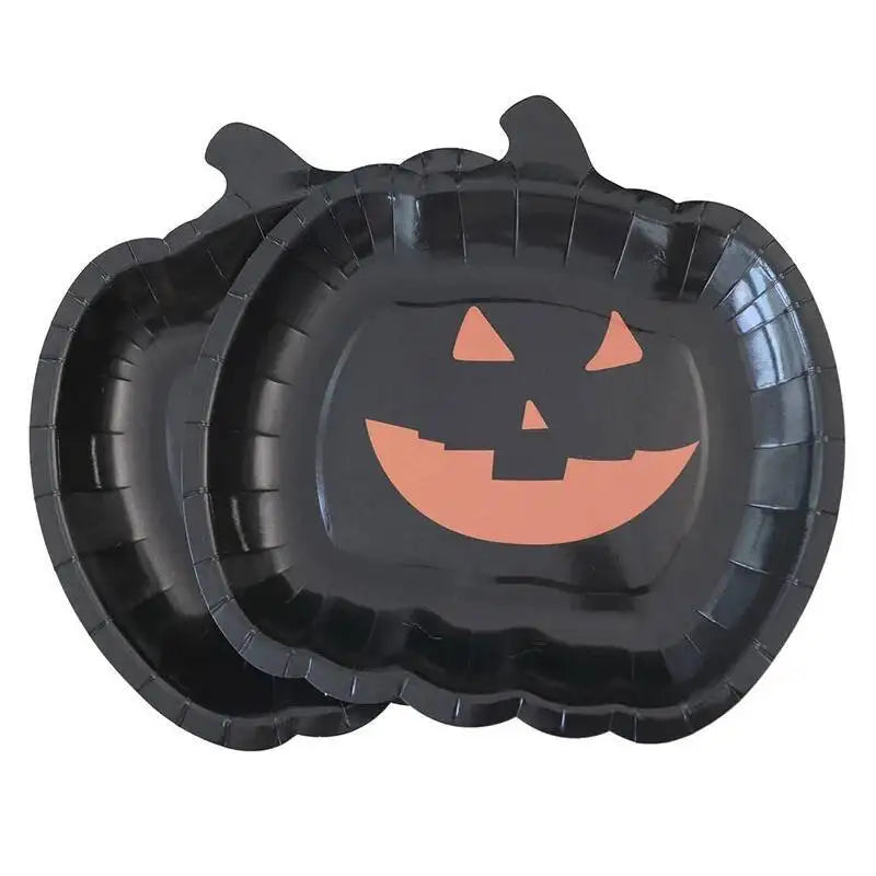 Assiette Halloween en Forme de Citrouille Unique