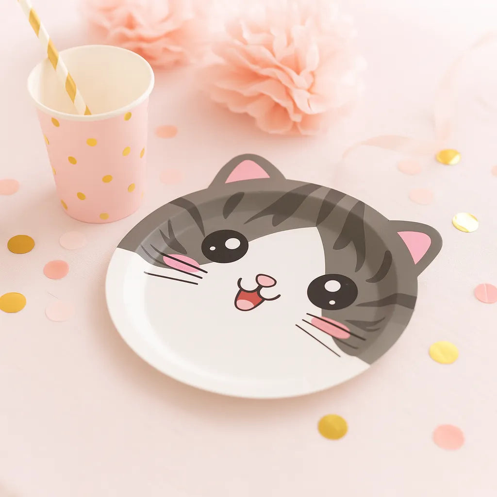 Assiette Jetable Chaton