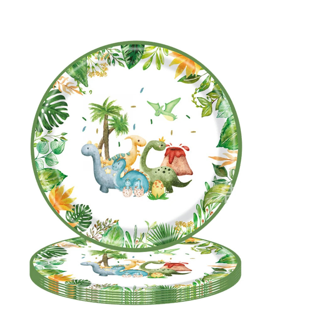 Assiette Jetable Dinosaure