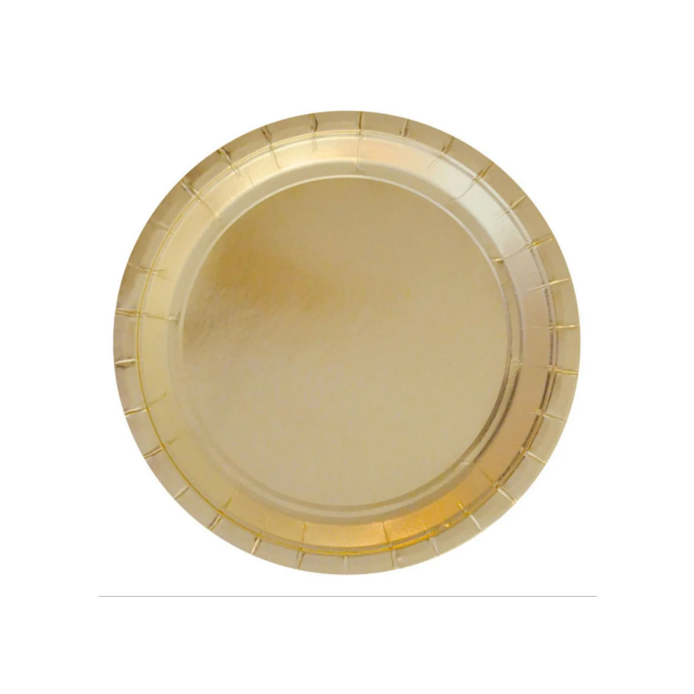 Assiette Jetable Dorée