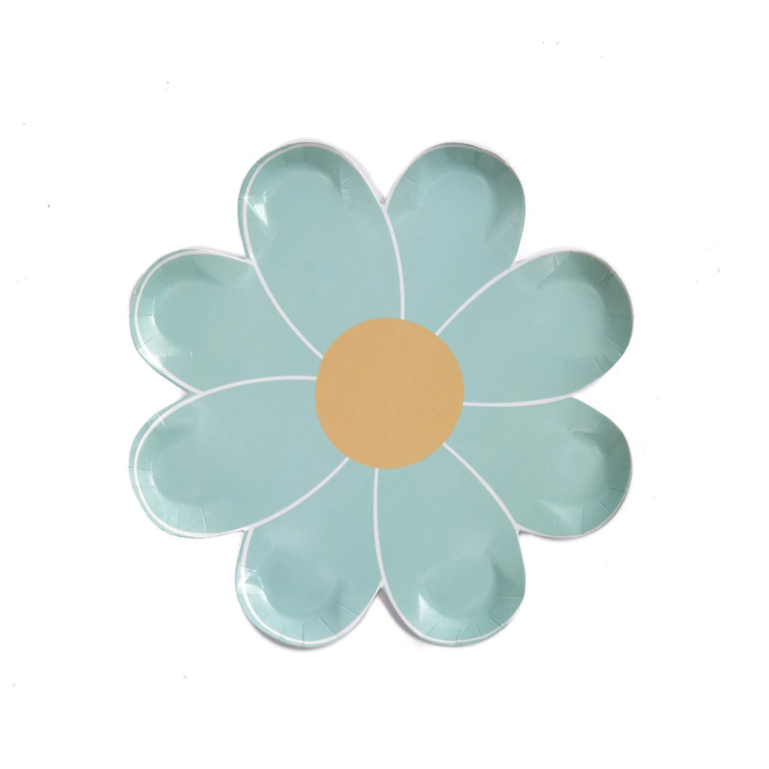 Assiette Jetable Fleur Verte