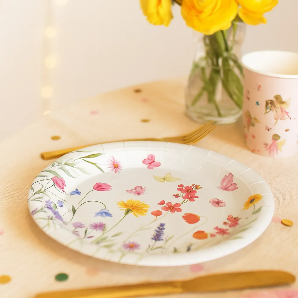 Assiette Jetable Fleurie