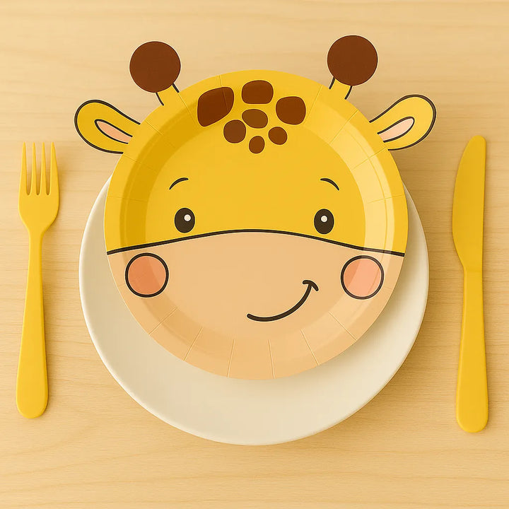 Assiette Jetable Girafe