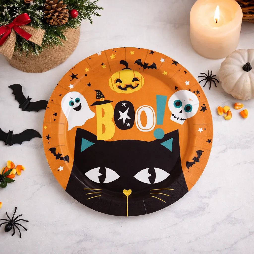 Assiette Jetable Halloween Mignonne
