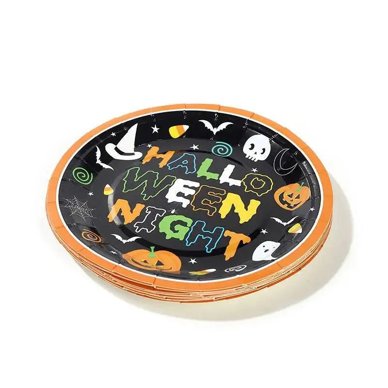 Assiette Jetable Halloween Night Chic