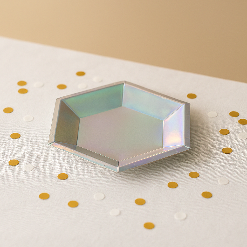 Assiette Jetable Hexagonale