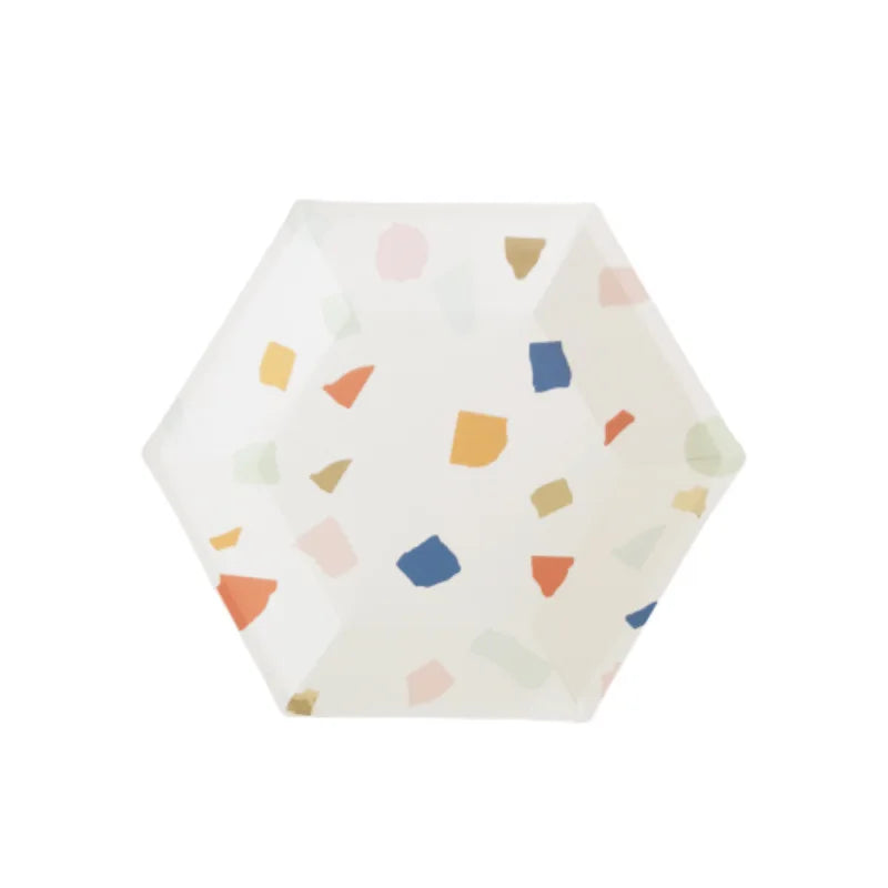 Assiette Jetable Hexagonale Design