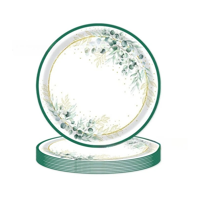 Assiette Jetable Mariage Nature Unique