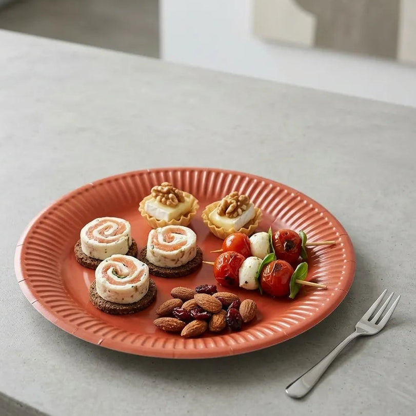 Assiette Jetable Marron
