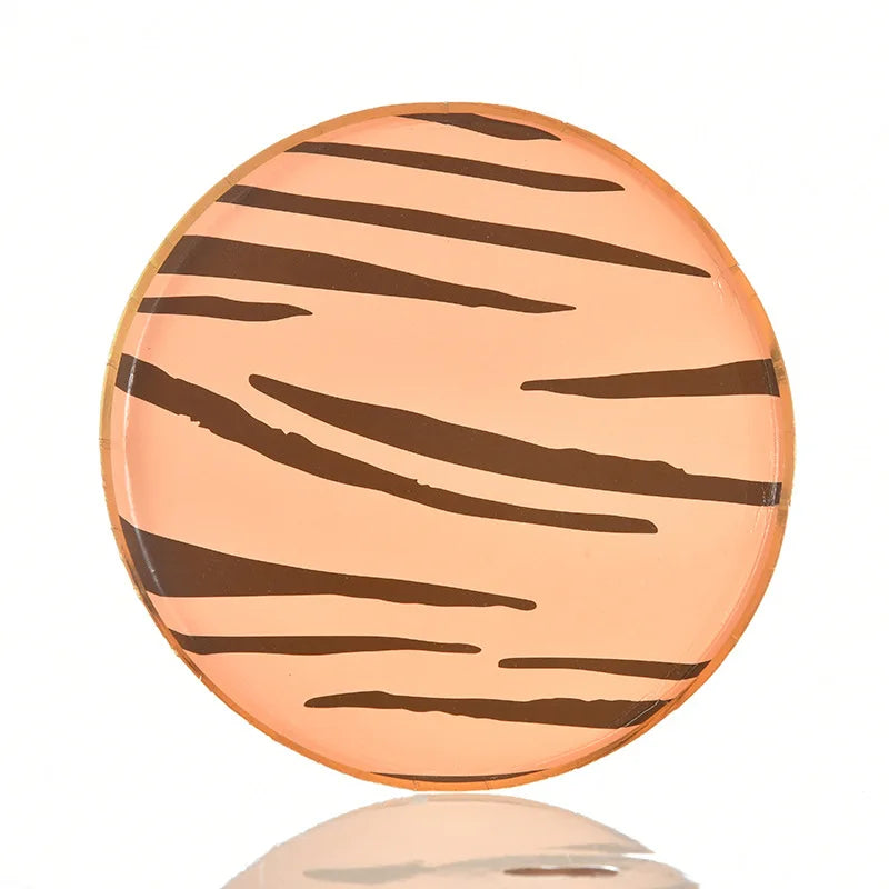 Assiette Jetable Motif Tigre