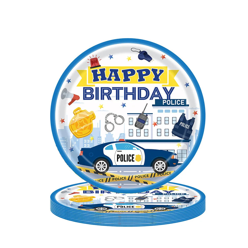 Assiette Jetable Police Papier résistant