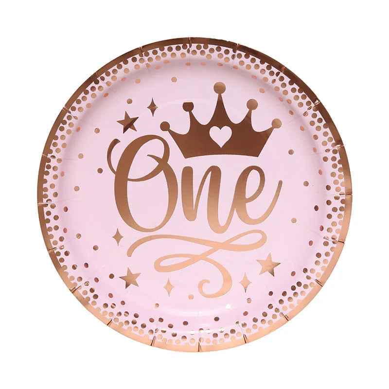 Assiette Jetable Princesse 1 An Design