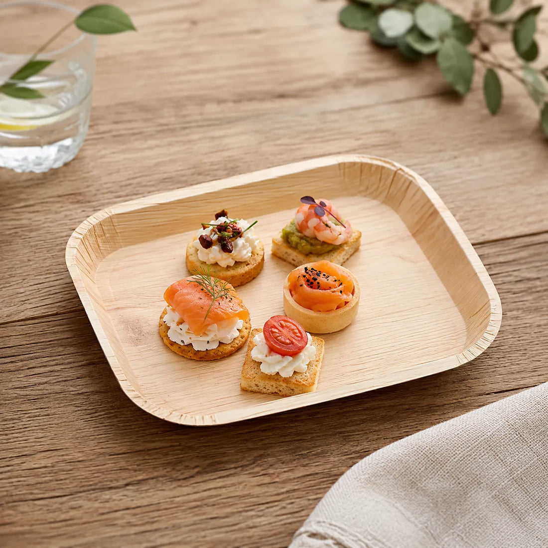 Assiette Jetable Rectangulaire Festive